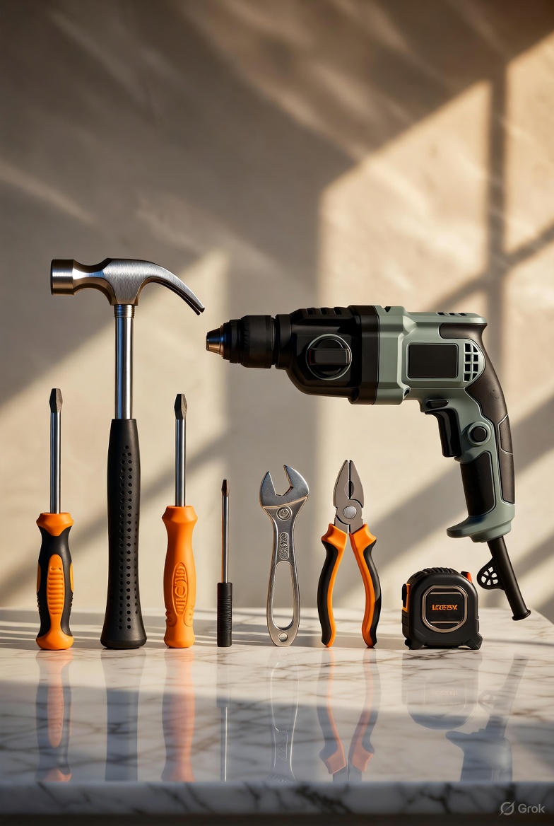 Essence of scent - abstract representation of luxury tools